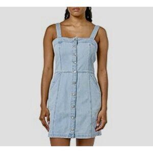 Levi's Overalls Size Small Women’s Denim Blue Straps Button Front Pockets